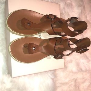 BCBG Tan Gladiator Sandal